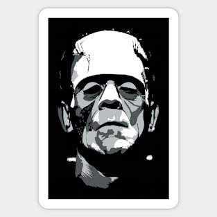 Frankenstein Greyscale Sticker